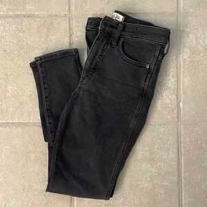 MADEWELL WASHED BLACK SKINNY JEANS